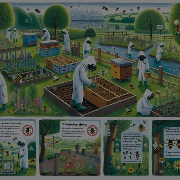 What measures are being taken to protect the UK's honeybee populations from decline?